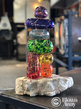 Load image into Gallery viewer, Chakra Inukshuk On A Rock